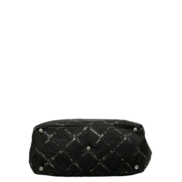 シャネル 旧トラベルライン トート トートバッグ ショルダーバッグ ブラック ナイロン レディース CHANEL 【中古】