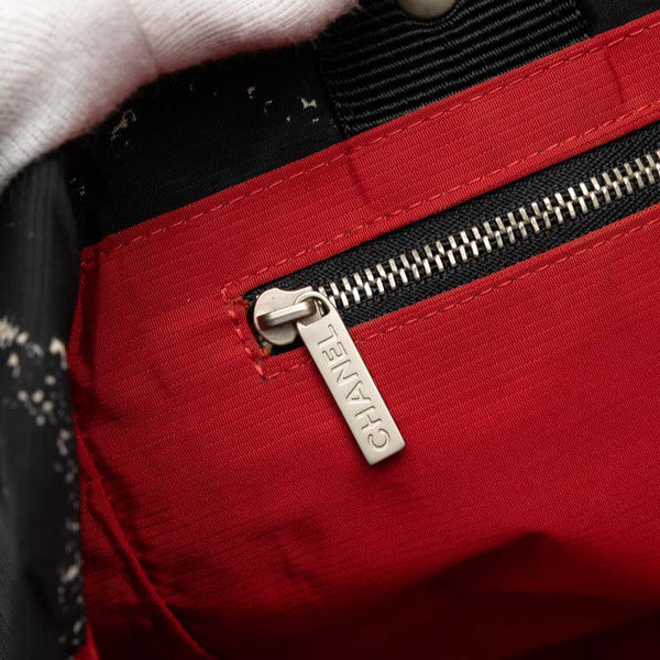 シャネル 旧トラベルライン トート トートバッグ ショルダーバッグ ブラック ナイロン レディース CHANEL 【中古】