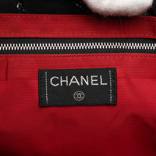 シャネル 旧トラベルライン トート トートバッグ ショルダーバッグ ブラック ナイロン レディース CHANEL 【中古】