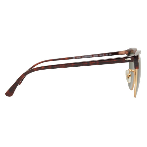 レイバン CLUBMASTER クラブマスター ウェリントン サングラス RB3016F ブラウン グリーン プラスチック メンズ Ray-Ban 【中古】
