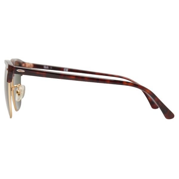 レイバン CLUBMASTER クラブマスター ウェリントン サングラス RB3016F ブラウン グリーン プラスチック メンズ Ray-Ban 【中古】