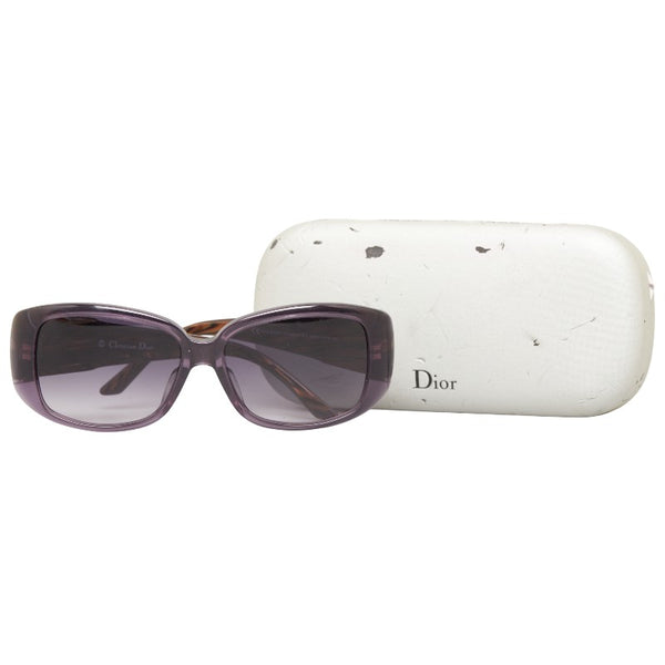 ディオール スクエア ビジュー サングラス 2ARDG パープル プラスチック レディース Dior 【中古】