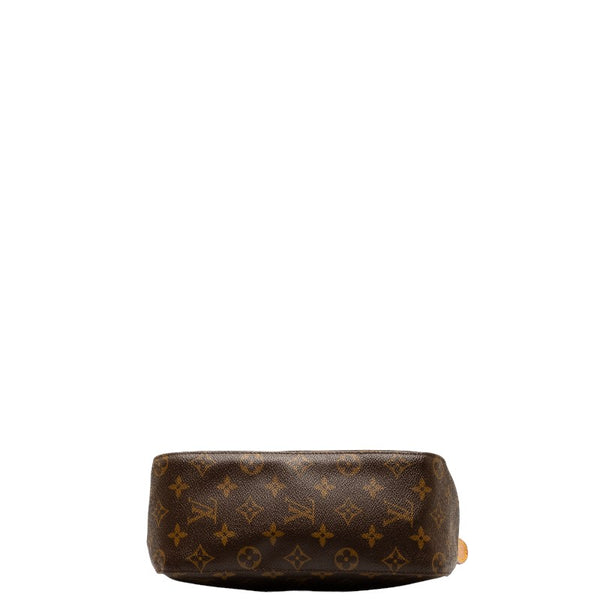 ルイ ヴィトン モノグラム ルーピングMM ショルダーバッグ ハンドバッグ M51146 ブラウン PVC レザー レディース LOUIS VUITTON 【中古】