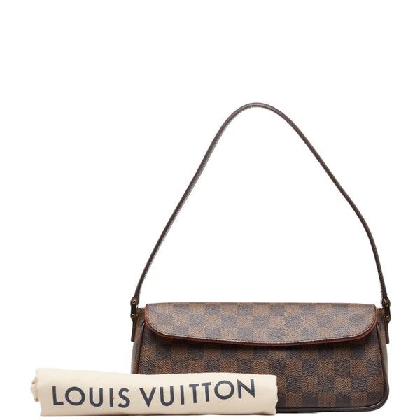 ルイ ヴィトン ダミエ レコレータ ショルダーバッグ ハンドバッグ N51299 ブラウン PVC レザー レディース LOUIS VUITTON 【中古】