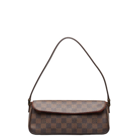 ルイ ヴィトン ダミエ レコレータ ショルダーバッグ ハンドバッグ N51299 ブラウン PVC レザー レディース LOUIS VUITTON 【中古】