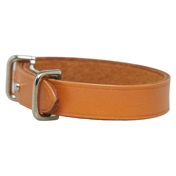 エルメス アピ2 ブレスレット シルバー ブラウン メタル レザー レディース HERMES 【中古】