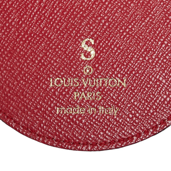 ルイ ヴィトン モノグラム デニム ポルトクレ キーホルダー M69017 ブルー レッド デニム レザー レディース LOUIS VUITTON 【中古】