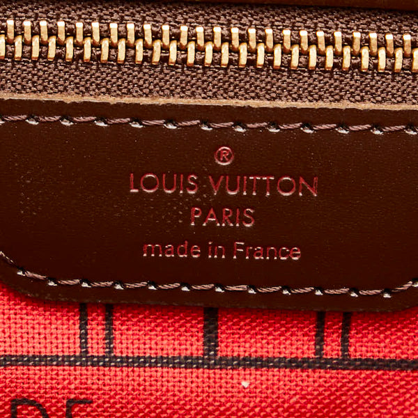 ルイ ヴィトン ダミエ ネヴァーフルPM ハンドバッグ トートバッグ N51109 ブラウン PVC レザー レディース LOUIS VUITTON 【中古】