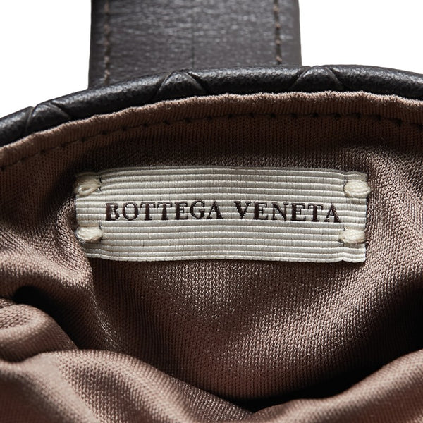 ボッテガヴェネタ イントレチャート サングラス BV0197SA ブラウン プラスチック レザー レディース BOTTEGAVENETA 【中古】