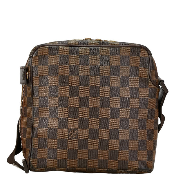 ルイ ヴィトン ダミエ オラフPM 斜め掛け ショルダーバッグ N41442 ブラウン PVC レザー レディース LOUIS VUITTON 【中古】