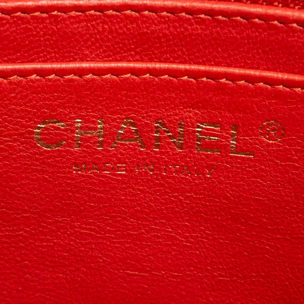 シャネル マトラッセ ココマーク チェーン ショルダーバッグ サーモンピンク ラムスキン レディース CHANEL 【中古】