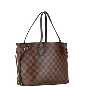 ルイ ヴィトン ダミエ ネヴァーフルPM ハンドバッグ トートバッグ N41359 ブラウン PVC レザー レディース LOUIS VUITTON 【中古】