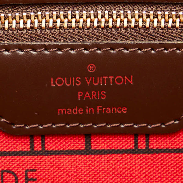 ルイ ヴィトン ダミエ ネヴァーフルPM ハンドバッグ トートバッグ N41359 ブラウン PVC レザー レディース LOUIS VUITTON 【中古】