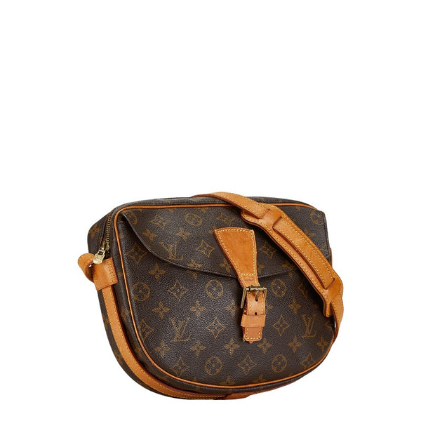 ルイ ヴィトン モノグラム ジュヌフィーユMM 斜め掛け ショルダーバッグ M51226 ブラウン PVC レザー レディース LOUIS VUITTON 【中古】