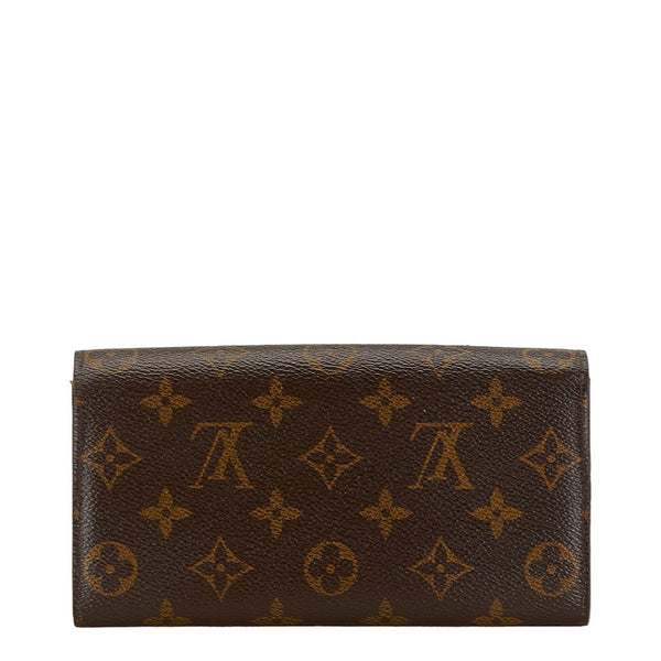 ルイ ヴィトン モノグラム ポルトフォイユ サラ 長財布 M60531 ブラウン PVC レザー レディース LOUIS VUITTON 【中古】