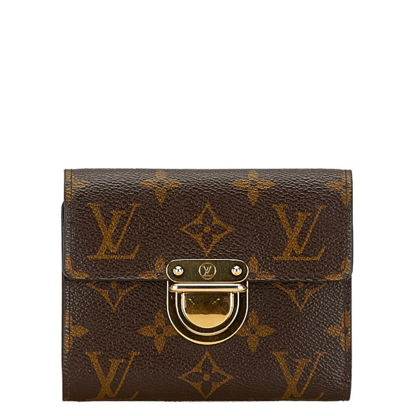 ルイ ヴィトン モノグラム ポルトフォイユコアラ 二つ折り財布 M58013 ブラウン PVC レザー レディース LOUIS VUITTON 【中古】