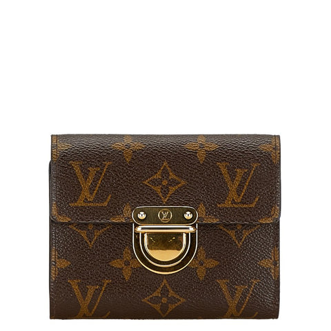 ルイ ヴィトン モノグラム ポルトフォイユコアラ 二つ折り財布 M58013 ブラウン PVC レザー レディース LOUIS VUITTON 【中古】