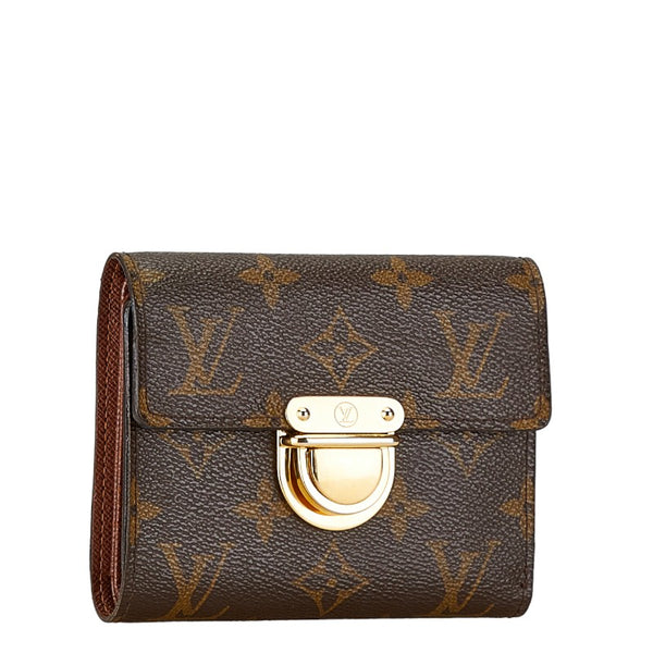 ルイ ヴィトン モノグラム ポルトフォイユコアラ 二つ折り財布 M58013 ブラウン PVC レザー レディース LOUIS VUITTON 【中古】