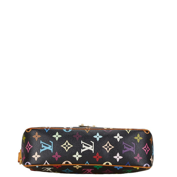 ルイ ヴィトン モノグラム マルチカラー ソローニュ ショルダーバッグ M92639 ブラック ブラウン PVC レザー レディース LOUIS VUITTON 【中古】