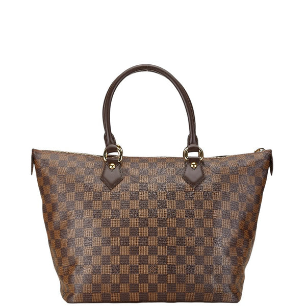 ルイ ヴィトン ダミエ サレヤMM ハンドバッグ トートバッグ N51182 ブラウン PVC レザー レディース LOUIS VUITTON 【中古】