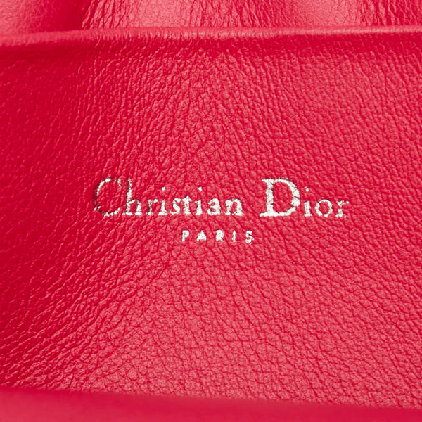 ディオール クラッチバッグ セカンドバッグ ピンク レッド パイソン レザー レディース Dior 【中古】