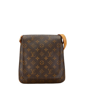 ルイ ヴィトン モノグラム ミュゼットサルサ ショート ショルダーバッグ M51258 ブラウン PVC レザー レディース LOUIS VUITTON 【中古】