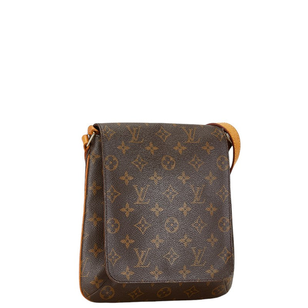 ルイ ヴィトン モノグラム ミュゼットサルサ ショート ショルダーバッグ M51258 ブラウン PVC レザー レディース LOUIS VUITTON 【中古】