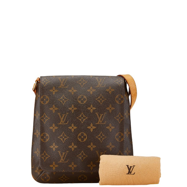 ルイ ヴィトン モノグラム ミュゼットサルサ ショート ショルダーバッグ M51258 ブラウン PVC レザー レディース LOUIS VUITTON 【中古】