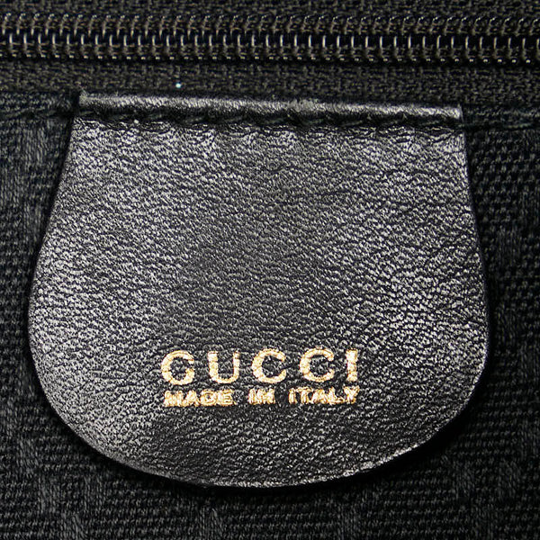 グッチ バンブー リュック バックパック 003 1998 0016 ブラック レザー レディース GUCCI 【中古】