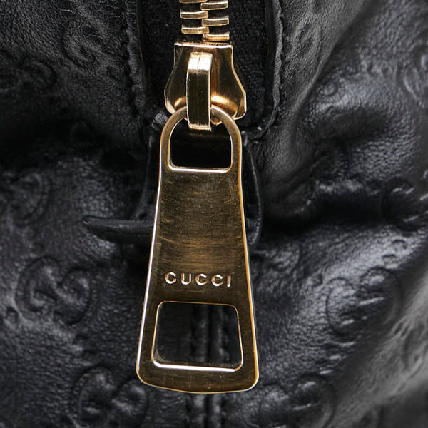 グッチ グッチシマ ハンドバッグ トートバッグ 323673 ブラック レザー レディース GUCCI 【中古】