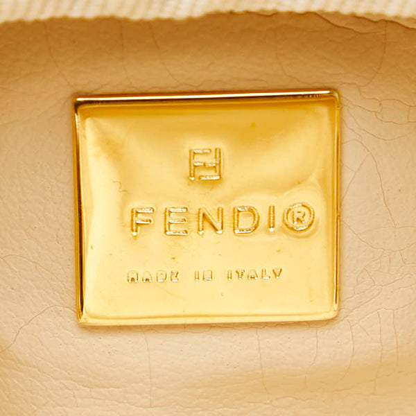 フェンディ ズッカ ポーチ 26577 ブラウン キャンバス レザー レディース FENDI 【中古】
