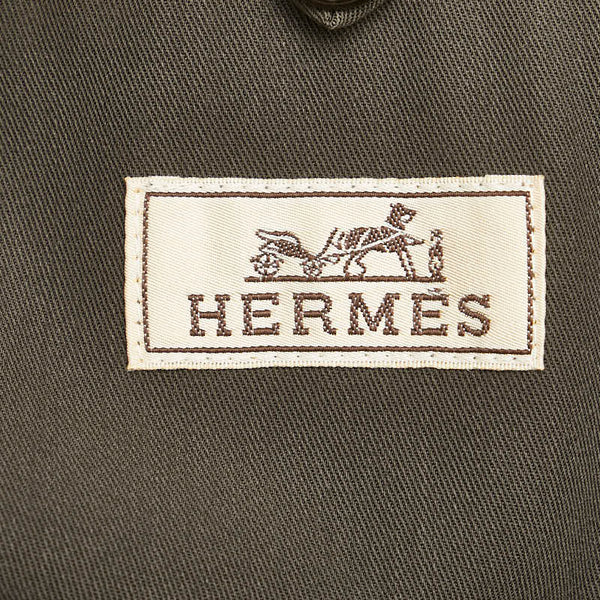 エルメス トレンチコート サイズ:50 カーキ コットン メンズ HERMES 【中古】