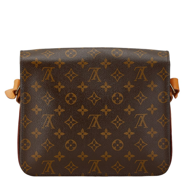 ルイ ヴィトン モノグラム カルトシェールMM 斜め掛け ショルダーバッグ M51253 ブラウン PVC レザー レディース LOUIS VUITTON 【中古】