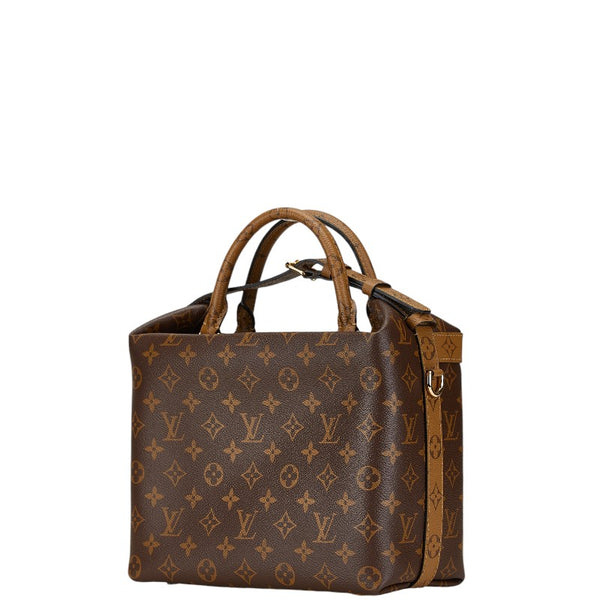 ルイ ヴィトン モノグラム リバース シティクルーザーPM ハンドバッグ M42410 ブラウン PVC レザー レディース LOUIS VUITTON 【中古】