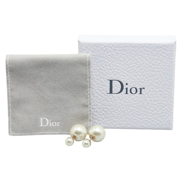 ディオール ピアス ゴールド ホワイト パール メッキ レディース Dior 【中古】