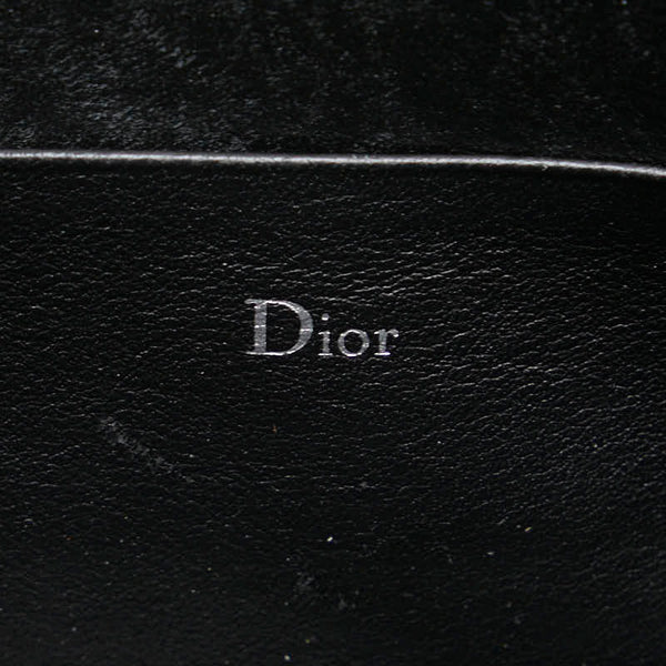 ディオール オム オーガナイザー ビー 蜂 ラウンドファスナー 長財布 ブラック レザー メンズ Dior 【中古】