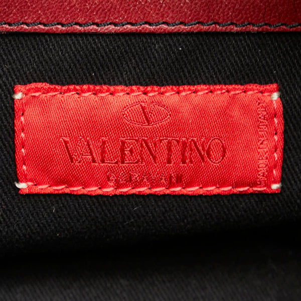 ヴァレンチノ リボン ハンドバッグ レッド レザー レディース Valentino 【中古】