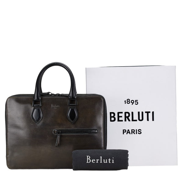 ベルルッティ アンジュール ビジネスバッグ ブリーフケース ブラック レザー メンズ Berluti 【中古】