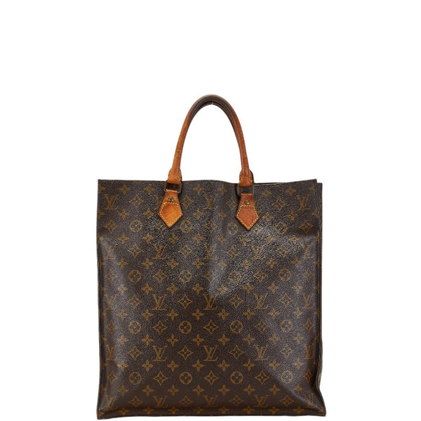 ルイ ヴィトン モノグラム サックプラ  ハンドバッグ トートバッグ M51140 ブラウン PVC レザー レディース LOUIS VUITTON 【中古】