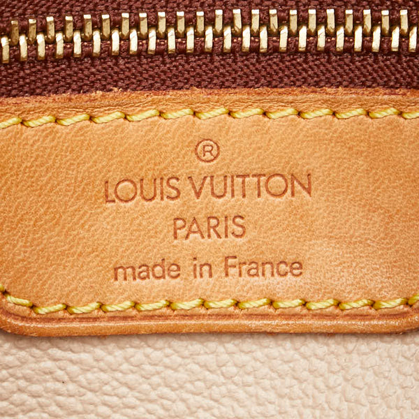 ルイ ヴィトン モノグラム プチ バケットPM トートバッグ ショルダーバッグ M42238 ブラウン PVC レザー レディース LOUIS VUITTON 【中古】