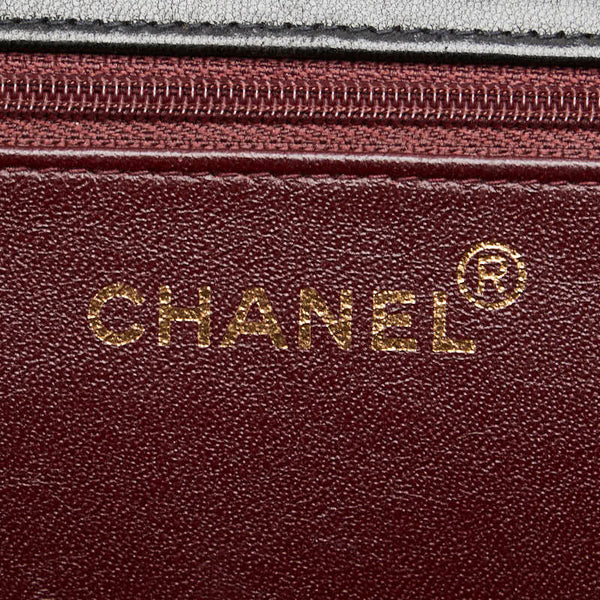 シャネル マトラッセ25 ココマーク チェーン ショルダーバッグ ブラック ラムスキン レディース CHANEL 【中古】