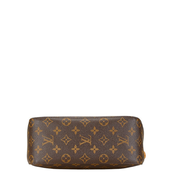 ルイ ヴィトン モノグラム ルーピングMM ショルダーバッグ ハンドバッグ M51146 ブラウン PVC レザー レディース LOUIS VUITTON 【中古】