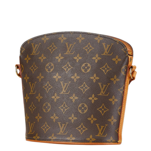 ルイ ヴィトン モノグラム ドルーオ 斜め掛け ショルダーバッグ M51290 ブラウン PVC レザー レディース LOUIS VUITTON 【中古】