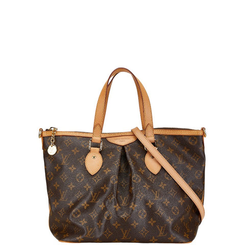 ルイ ヴィトン モノグラム パレルモPM ハンドバッグ ショルダーバッグ 2WAY M40145 ブラウン PVC レザー レディース LOUIS VUITTON 【中古】