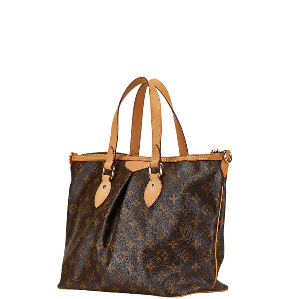 ルイ ヴィトン モノグラム パレルモPM ハンドバッグ ショルダーバッグ 2WAY M40145 ブラウン PVC レザー レディース LOUIS VUITTON 【中古】