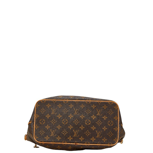 ルイ ヴィトン モノグラム パレルモPM ハンドバッグ ショルダーバッグ 2WAY M40145 ブラウン PVC レザー レディース LOUIS VUITTON 【中古】