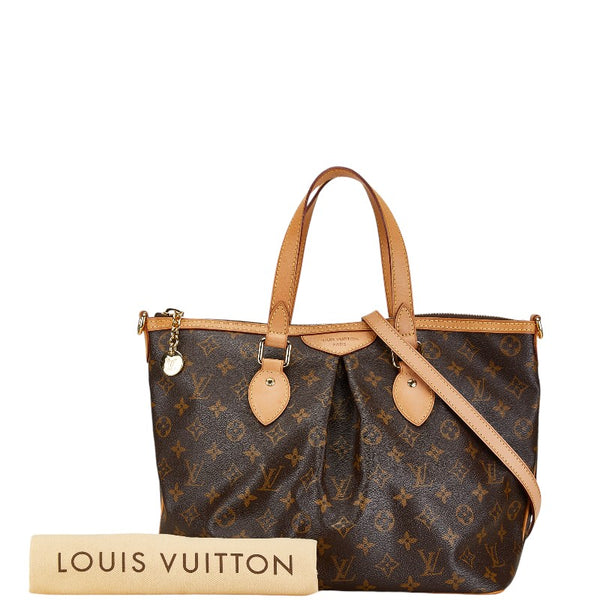 ルイ ヴィトン モノグラム パレルモPM ハンドバッグ ショルダーバッグ 2WAY M40145 ブラウン PVC レザー レディース LOUIS VUITTON 【中古】