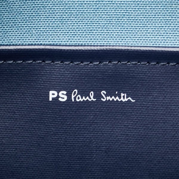 PS Paul Smith ピーエス ポールスミス ドゥードゥルバケット うさぎ ハンドバッグ トートバッグ ネイビー ビニール レディース 【中古】