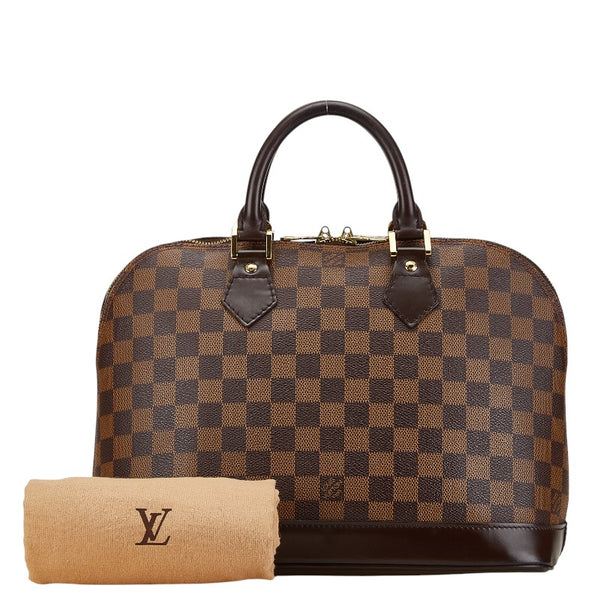 ルイ ヴィトン ダミエ アルマ ハンドバッグ N51131 ブラウン PVC レザー レディース LOUIS VUITTON 【中古】