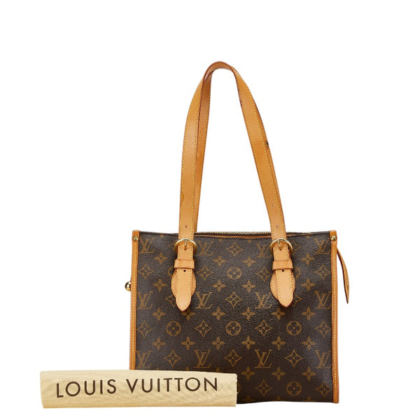 ルイ ヴィトン モノグラム ポパンクール オ ショルダーバッグ トートバッグ M40007 ブラウン PVC レザー レディース LOUIS VUITTON 【中古】